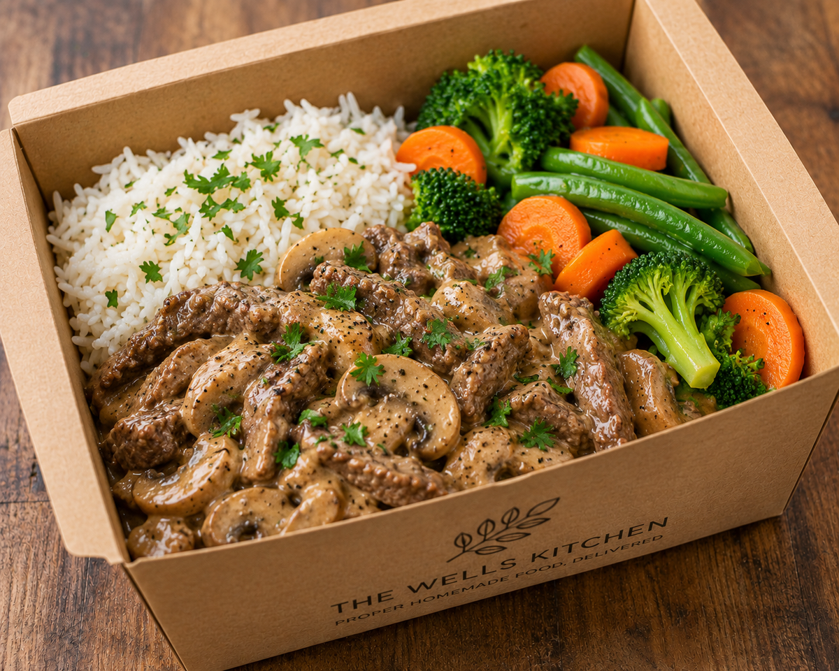 Beef stroganoff