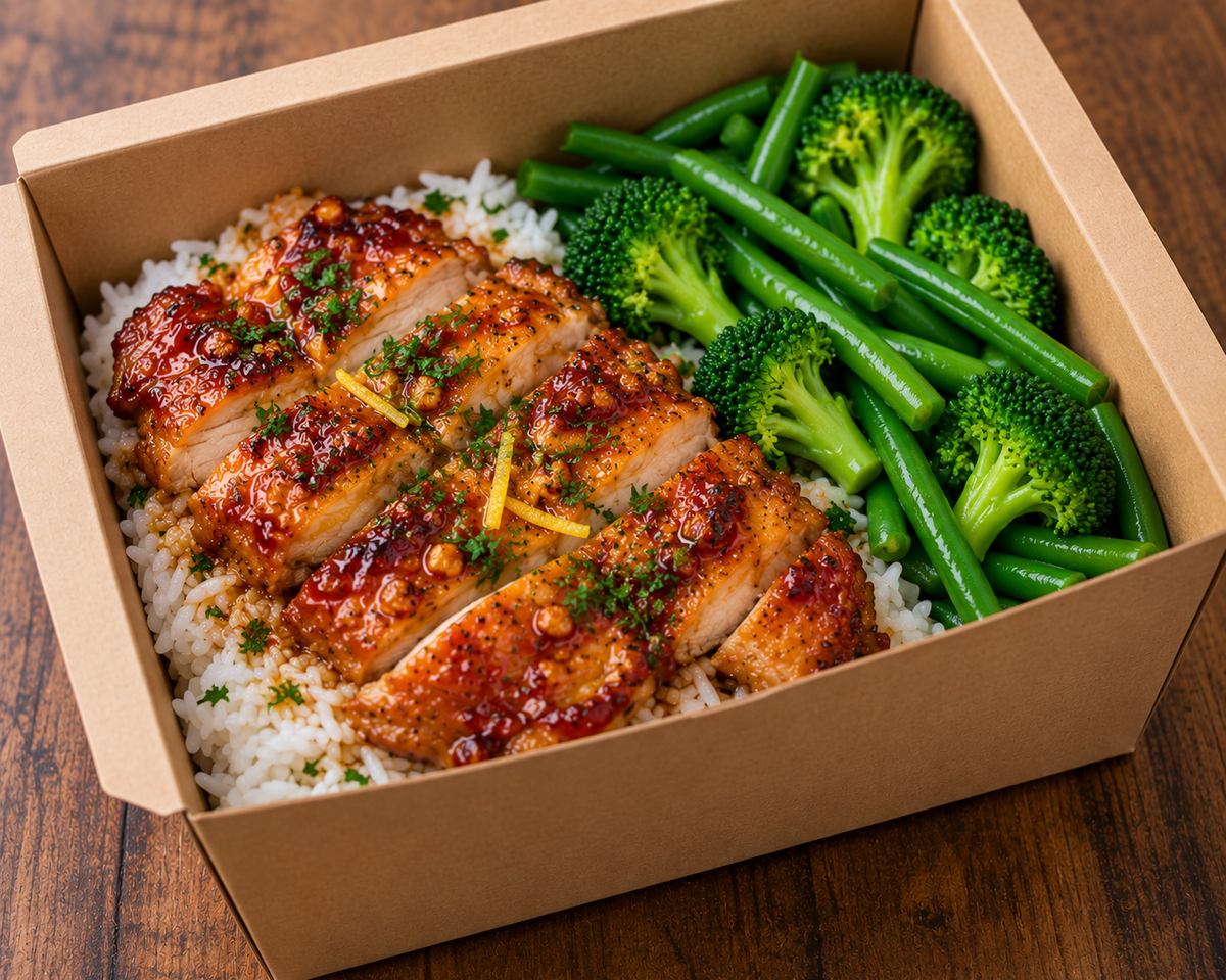 Sticky Honey Lemon Chicken