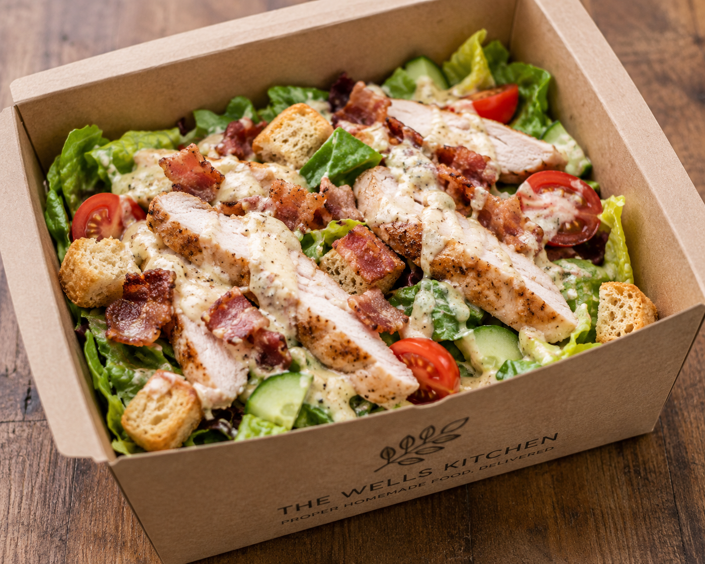 Tuesday - Chicken and bacon Caesar salad